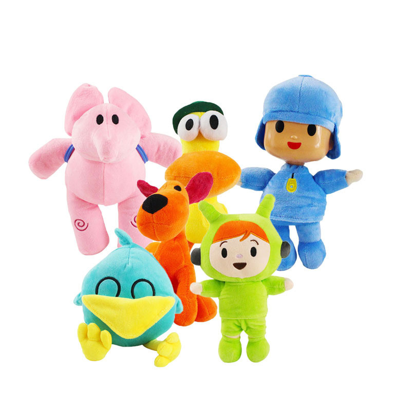 Boneka Import Kecil Mainan Bebek Bato Plush Pocoyo Anjing Rula Gajah Ellie Hewan Boneka Import