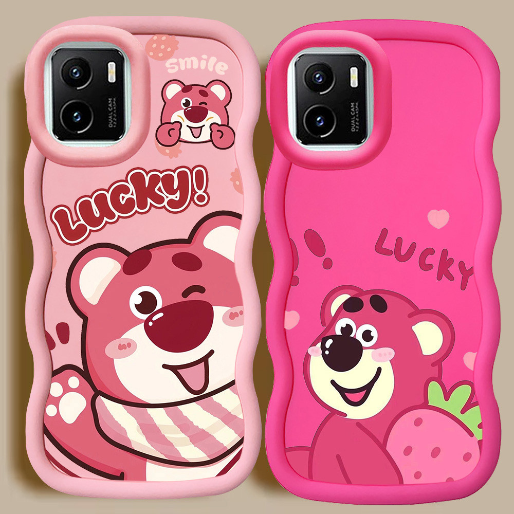 KL34 Lotso Casing untuk Realme 9i OPPO A96 A36 K10 A76 Case Merah Muda
