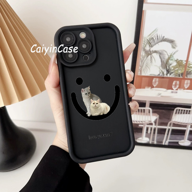 case IPhone 11 Pro Xr Xs 7 PLus 12 Promax 13 Peliharaan Kucing Silikon Case IPhone 6 X 8 PLus  11 Pr