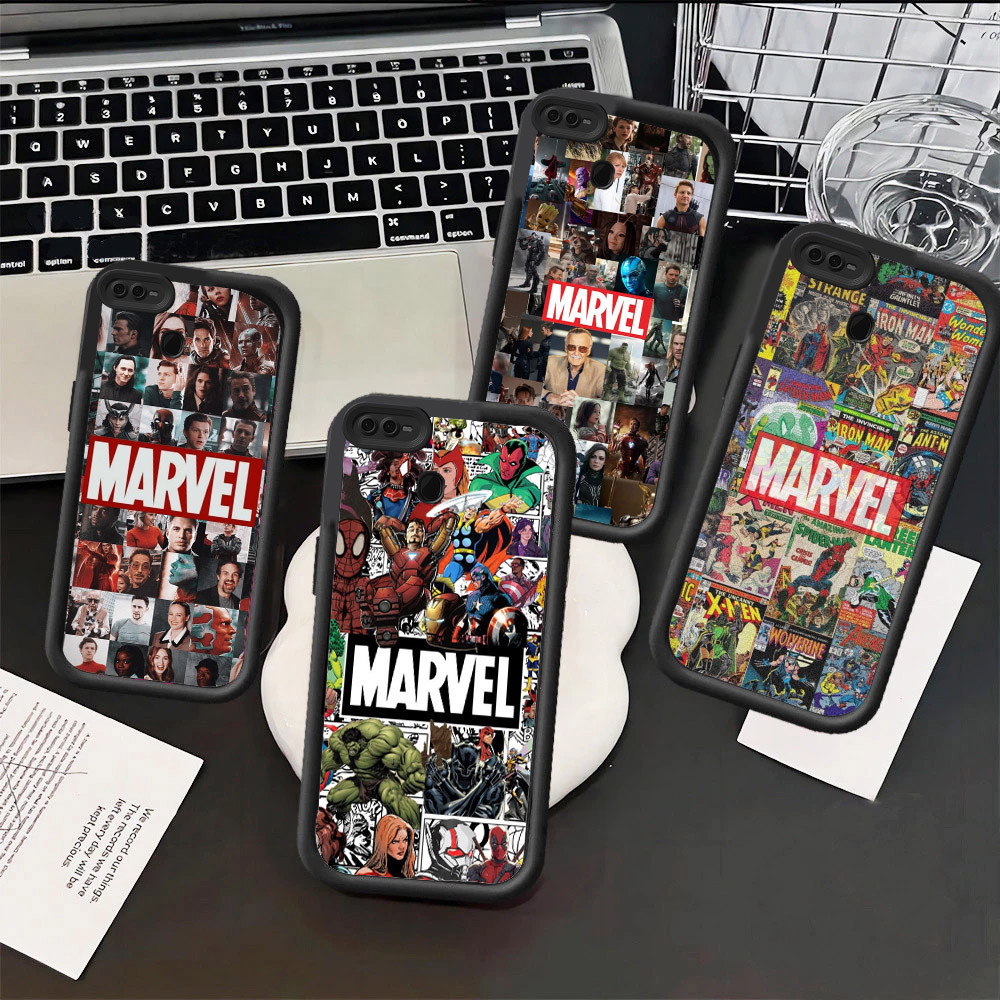 TL64 Marvel Hp Plating Casing untuk Realme Reno Narzo A15s A16E C20A F17 C15 4F C20 C21 2F C25S C11 