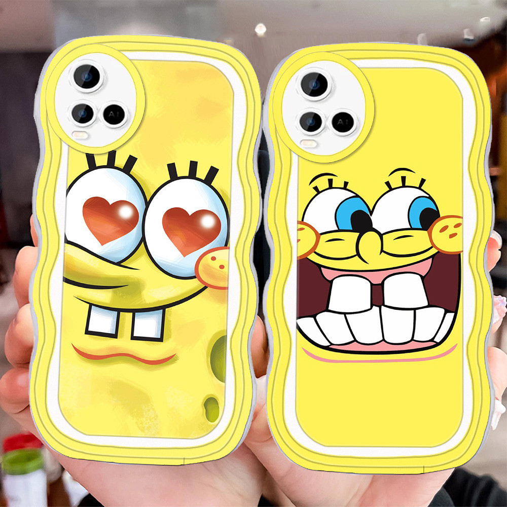 D-42 Spongebob Transparan Casing untuk VIVO Y21s Y21e Y33 Y33s Y21 Y21a Case