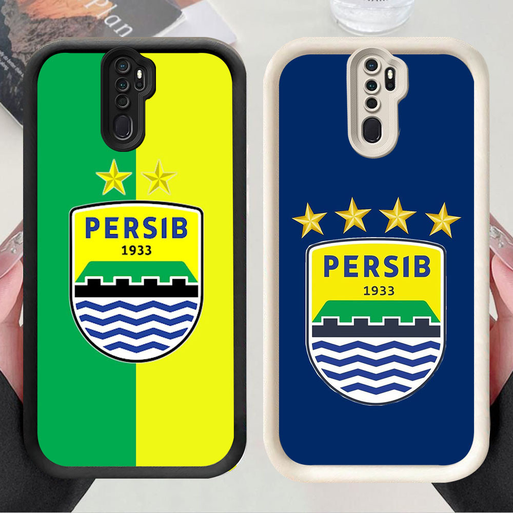 TS-28 Persib Bandung Shockproof Casing untuk OPPO A9 A5 F11 Reno 8T 2Z 2F Pro