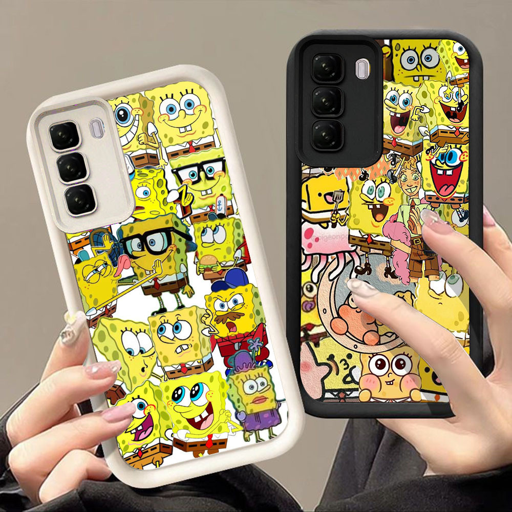 Casing untuk Infinix HOT Note 60 60i 50X 50i 50 50S Pro Plus 5G Q-65 spongebob