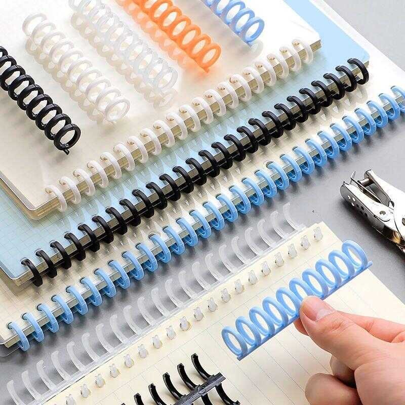 

Loose Leaf DIY Ring Binder Plastik Spiral 30 Lubang Untuk Loose-leaf Paper