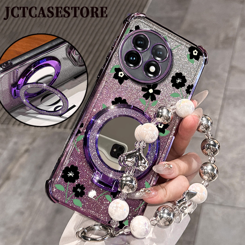 Glitter Card Case HP Samsung A51 A52 A52S A03S A04 Cermin Dengan Stand Samsung Case Silikon Casing A