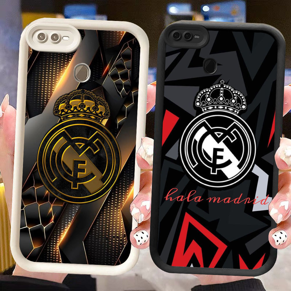 BM-25 Real Madrid Murah Casing HP TPU Anti Gores OPPO A7 A5S A12 A12s F7 F9 F25 Pro