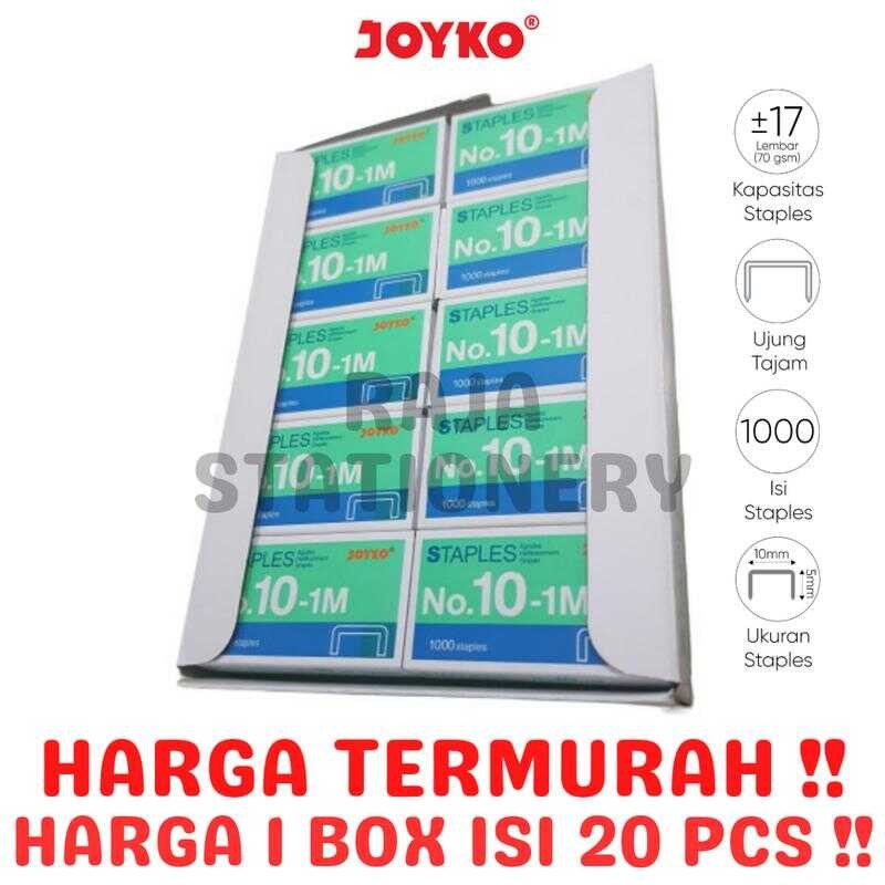 

STAPLES JOYKO NO.10 KECIL ISI STEPLER REFILL HEKTER STEPLES NO.10-1M 1 BOX [20PCS]