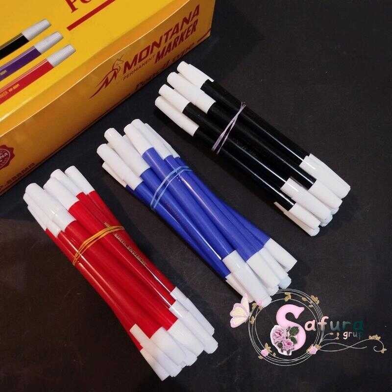 

warna HITAM MERAH BIRU isi 12 pcs harga hemat SPIDOL KECIL