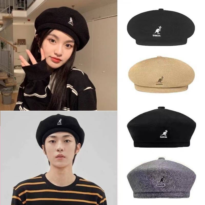 Kangol Wool Bud Topi Menampilkan Tabloid Looking Boy Topi Labu Topi Kanguru Merek Fashion Pelukis To