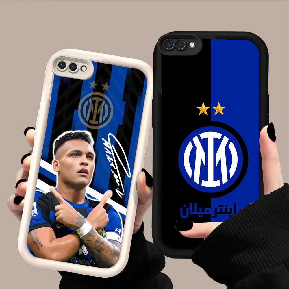 BM-10 Inter Milan Murah Casing HP TPU Anti Gores OPPO A3S A5 A5X A1K A6 A12E A5i Pro
