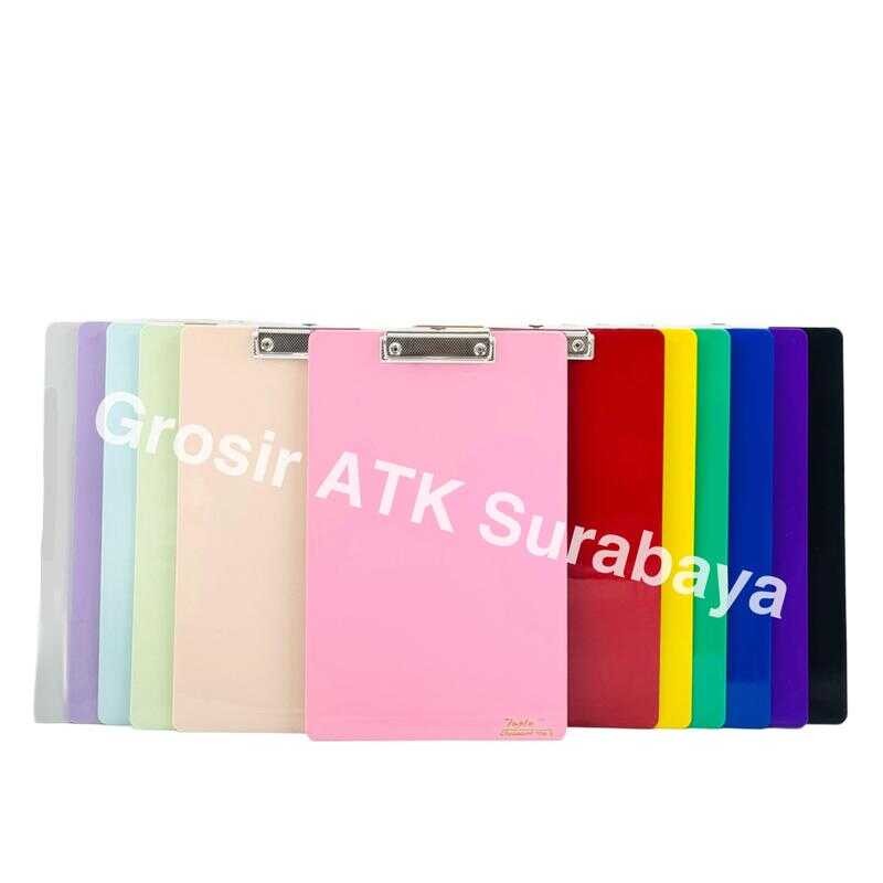 

CLIPBOARD PLASTIK FOLIO TOPLA Jalan / Papan LJK Ujian Plastik Folio F4 Topla Pastel Doff Creative 709
