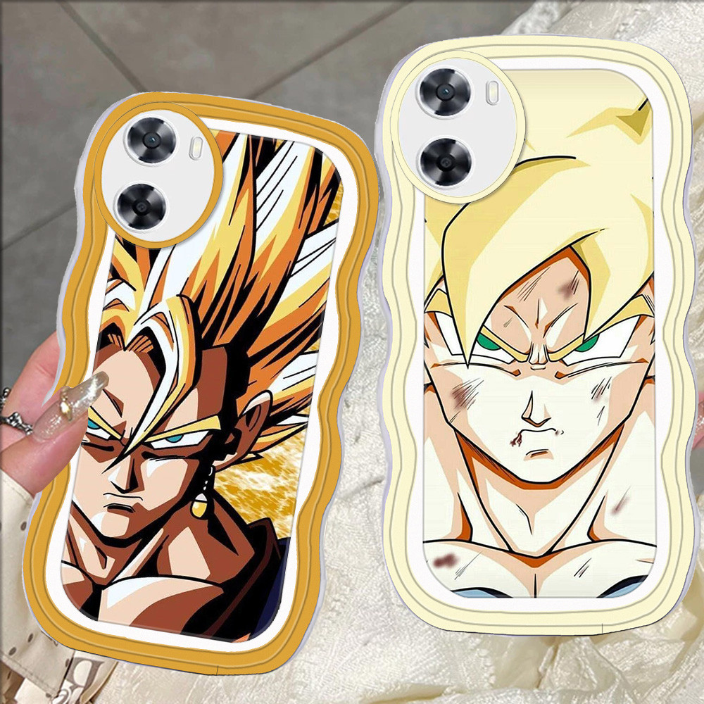 D-38 Saiyan Dragon Ball Transparan Casing untuk OPPO A57e A57s A77s A76 A77 A36 A57 5G Case