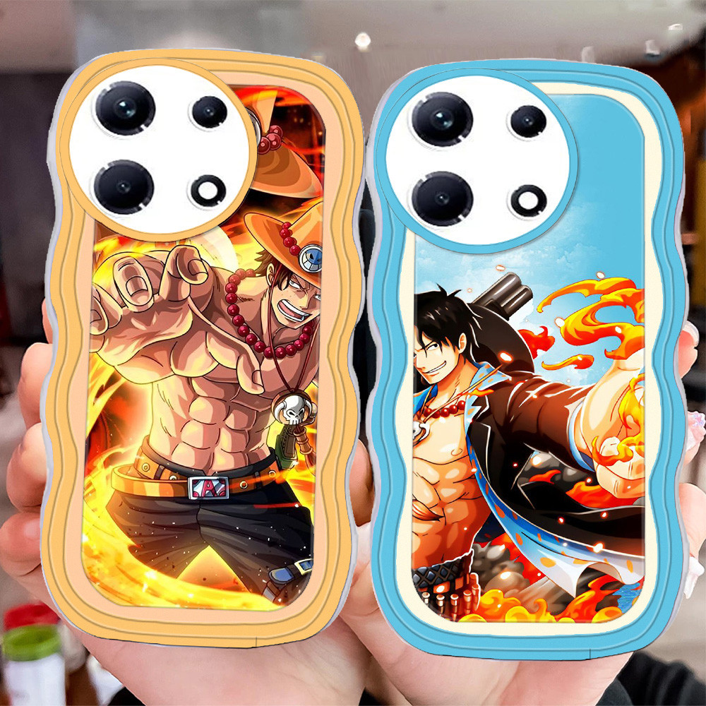 D-18 One Piece Ace Transparan Casing untuk Infinix HOT Note 30 Play Pro 30i Smart 7 Case
