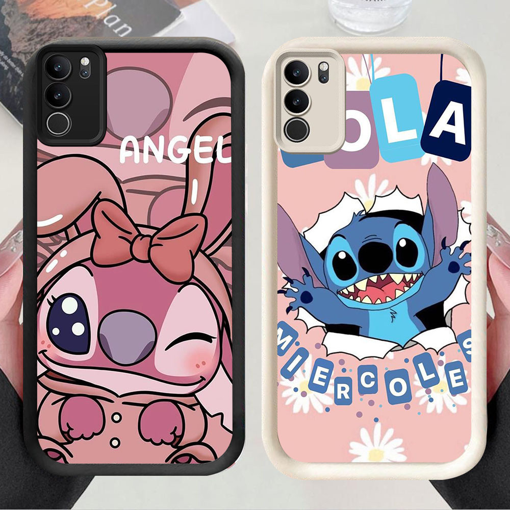 TS-20 Angel Stitch Shockproof Casing untuk VIVO Y19S V40 Y300 Y200 Lite Pro