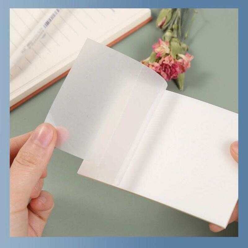 

KYUKA Sticky Notes Transparan 50 lembar Tahan Air Untuk Kantor Transparent Stationery alat tulis sekolah sticky notes