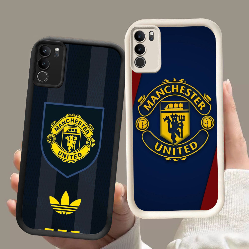 DR-20 Manchester United Soft Casing untuk VIVO Y19S V40 Y300 Y200 Lite Pro