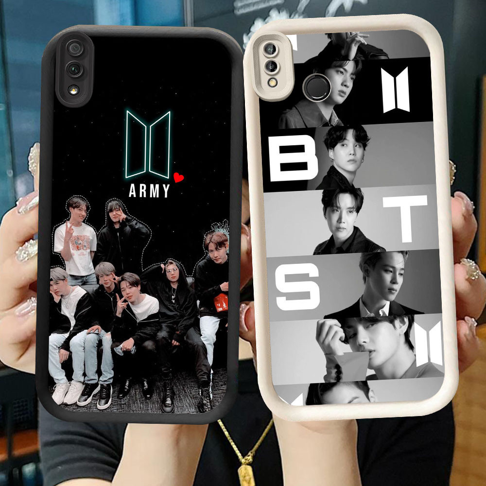 TS-13 BTS BT21 Tata Shockproof Casing untuk VIVO Y91C Y91i Y81 Y81S Y91 Y93 V9 Y95 Y66
