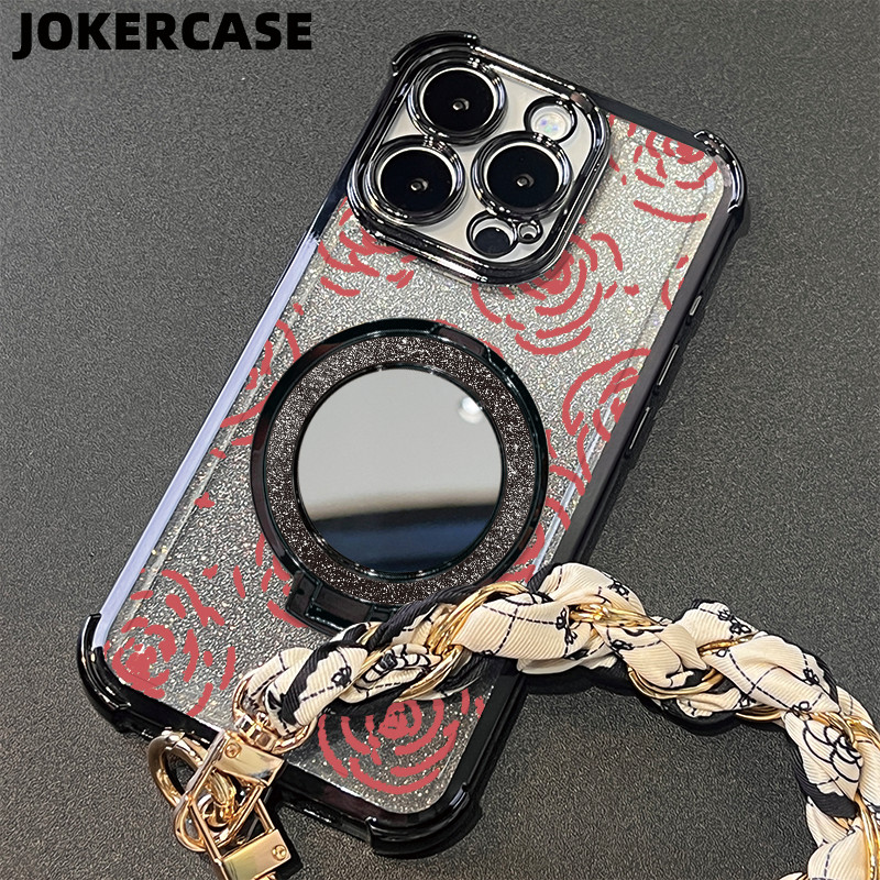 Case OPPO A12 A16 A17 A18 A38 A3s A5 A57 Glitter Card With Strap Case OPPO A7 A60 A9 2020 A95 A96 An