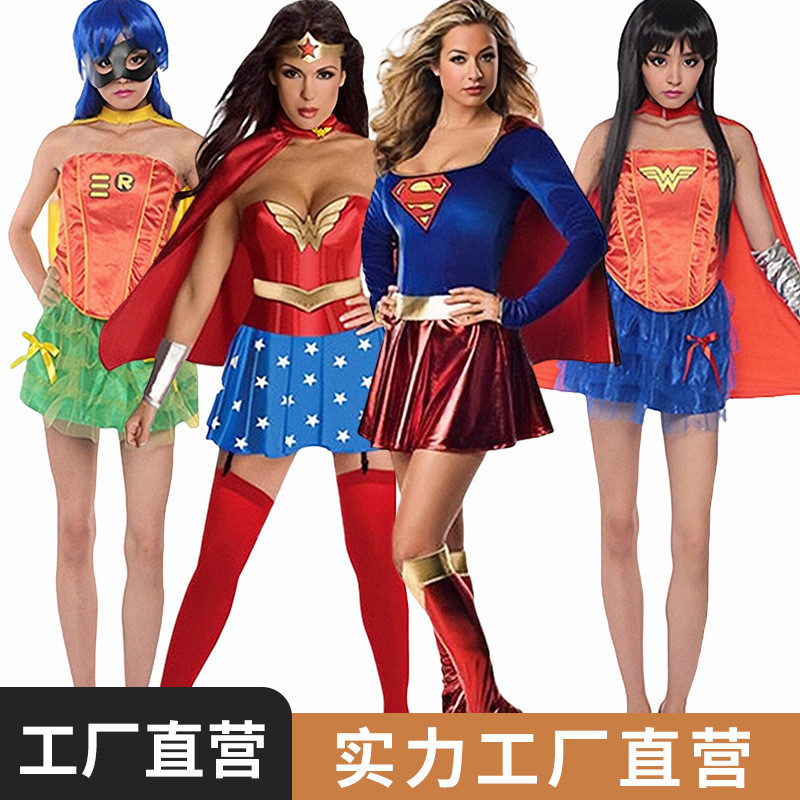 Kostum Cosplay Terbaru Superhero Wonder Woman Halloween Kostum Kulit Cosplay Pakaian Anime Dewasa un