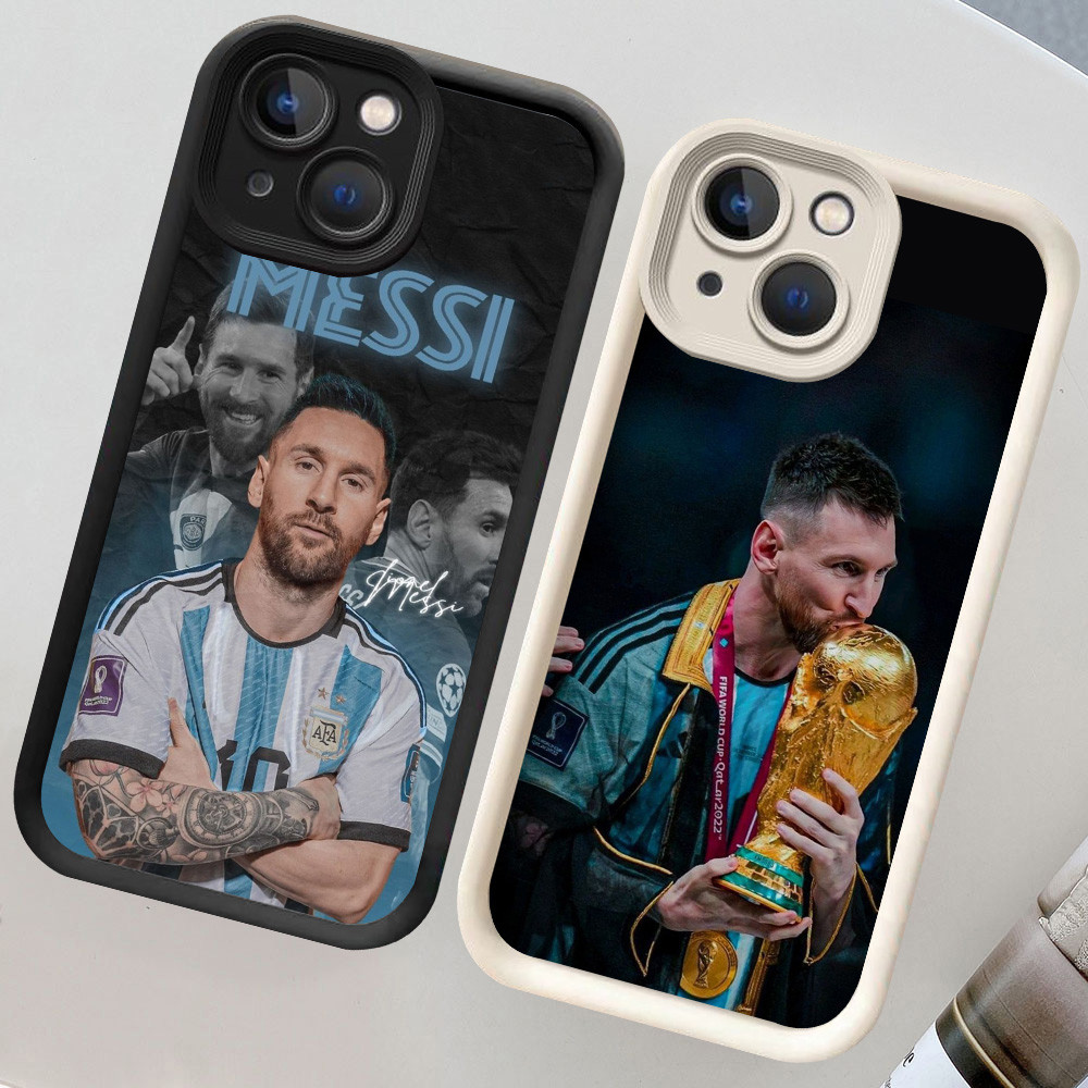 CH6 Messi Lembut Casing untuk Tecno Spark GO2 GO1S GO 30C 2023 2024 Camon 40 12 GO1 Kasus Protektif