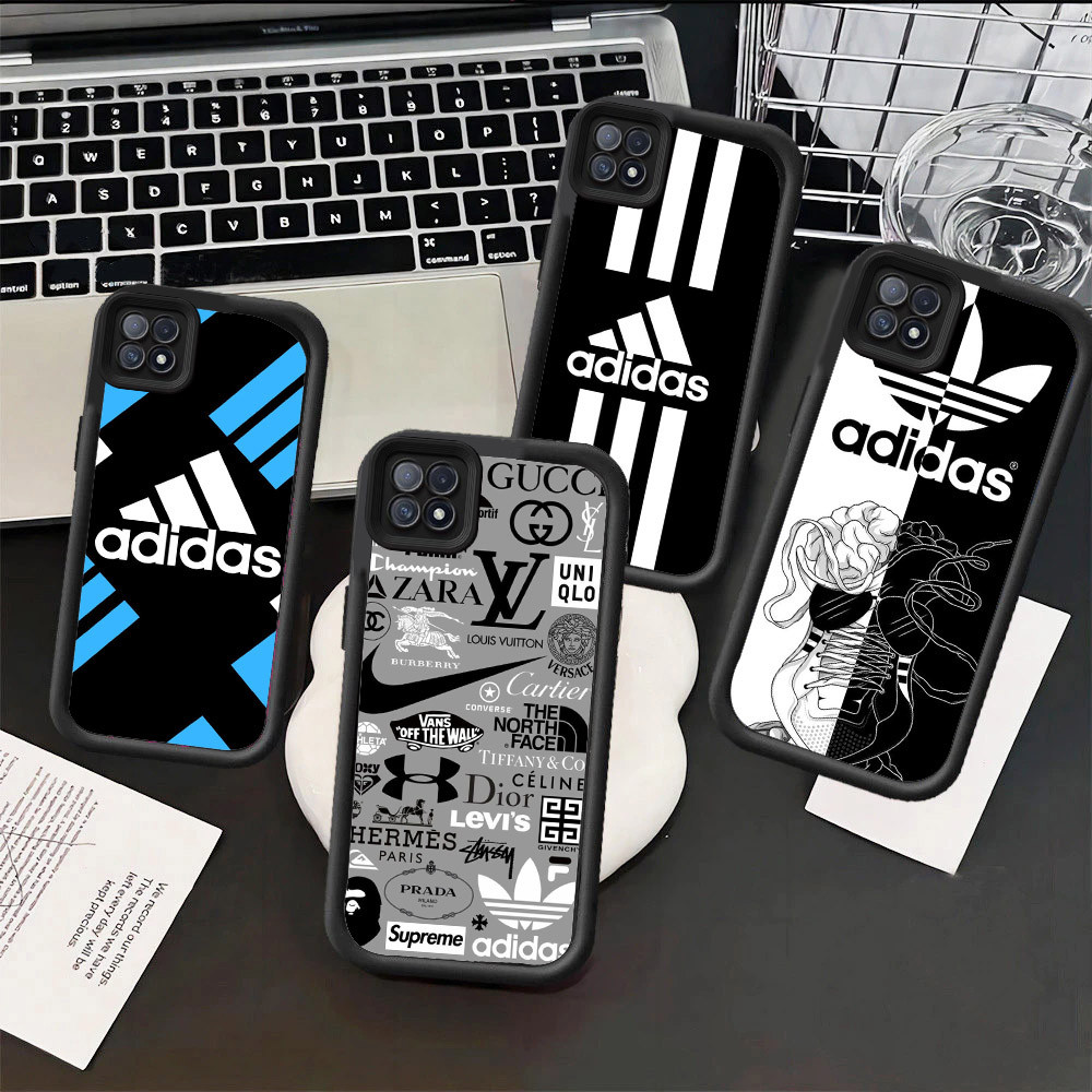 A-adidas Hp Clear Plating Casing untuk OPPO Narzo 8S A54 8 A53 A54S A52 A33 A53S A16s A11S A16 A72 3
