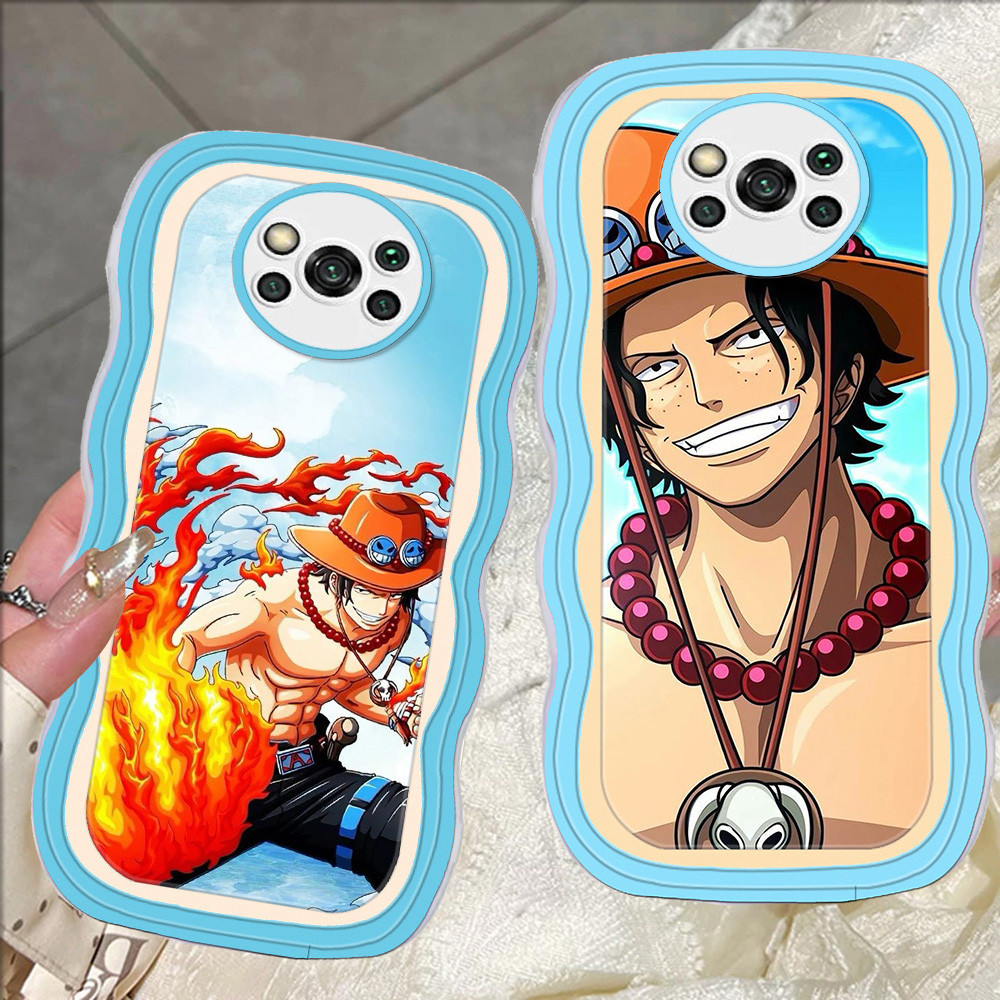 D-18 One Piece Ace Transparan Casing untuk Xiaomi POCO X3 GT NFC Pro Case