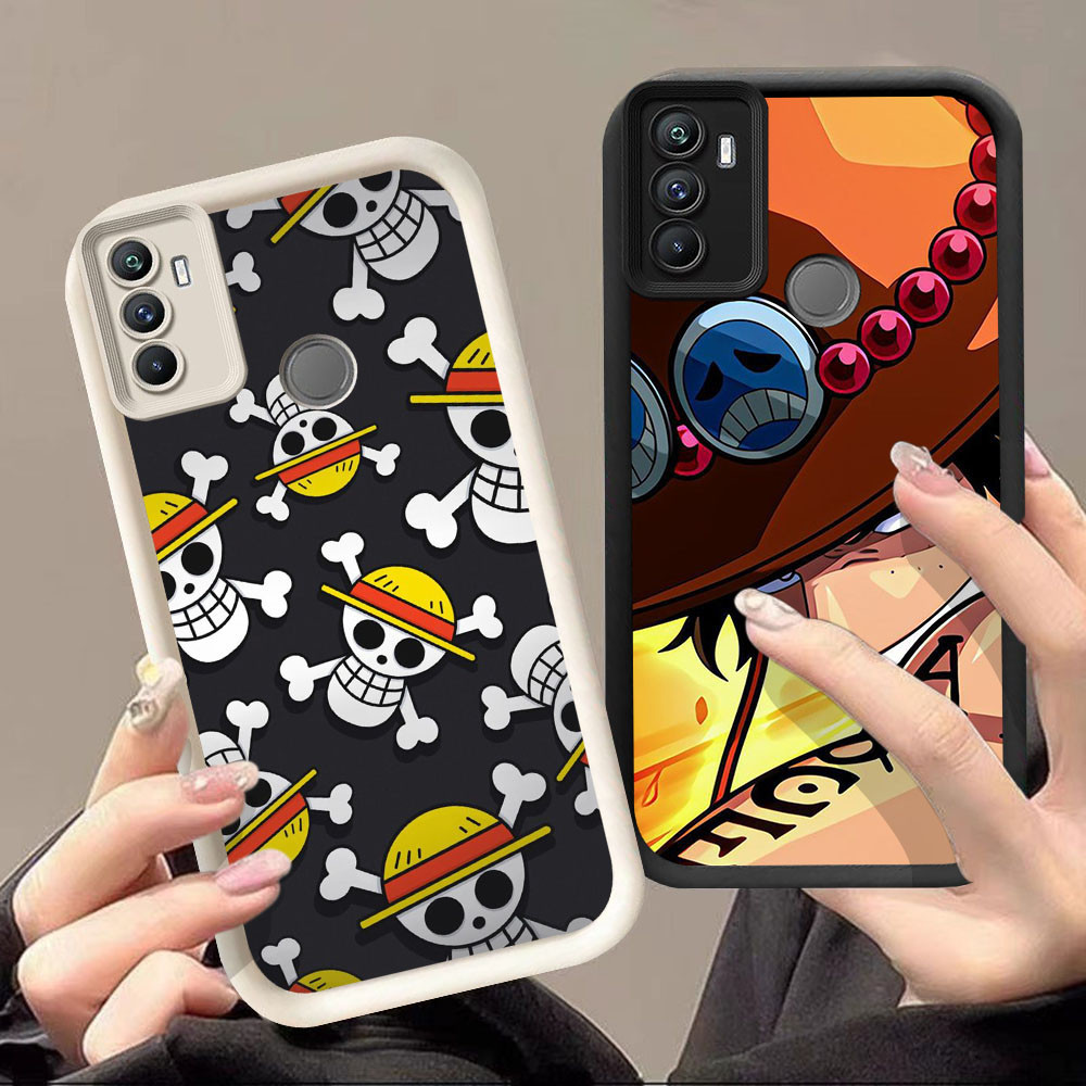 Lembut Casing untuk Realme A53S C17 7I OPPO A33 A53 Kasus CF45 One Piece