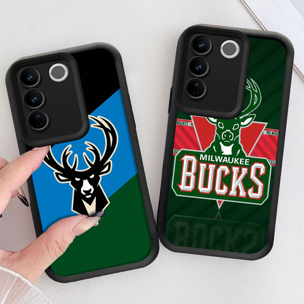 Lembut Casing untuk VIVO V27 V27E Y29 Y100 Y200e V29 V29E Y81 Y81s Pro Kasus CF38 Milwaukee Bucks