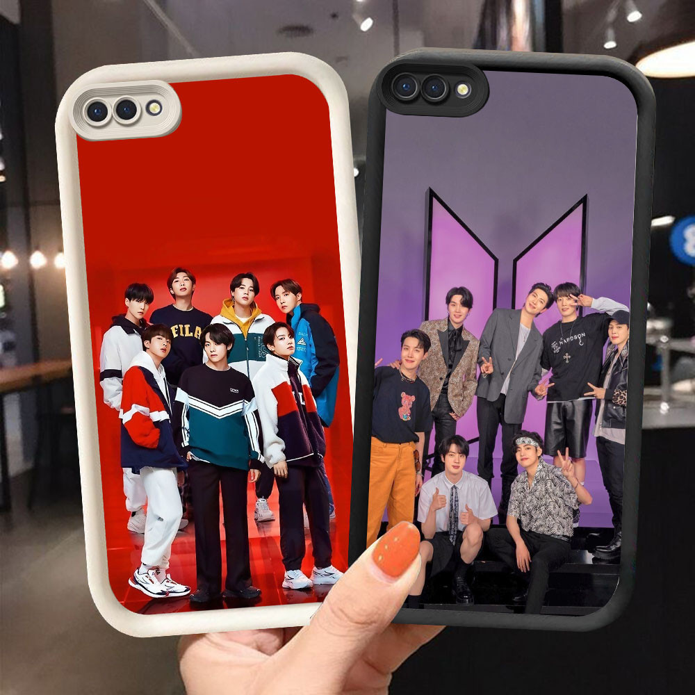 YS-29 BTS ARMY Soft Silicone Casing untuk OPPO A5 A5X A3S A1K A12E Realme 14 14T C2 C2s