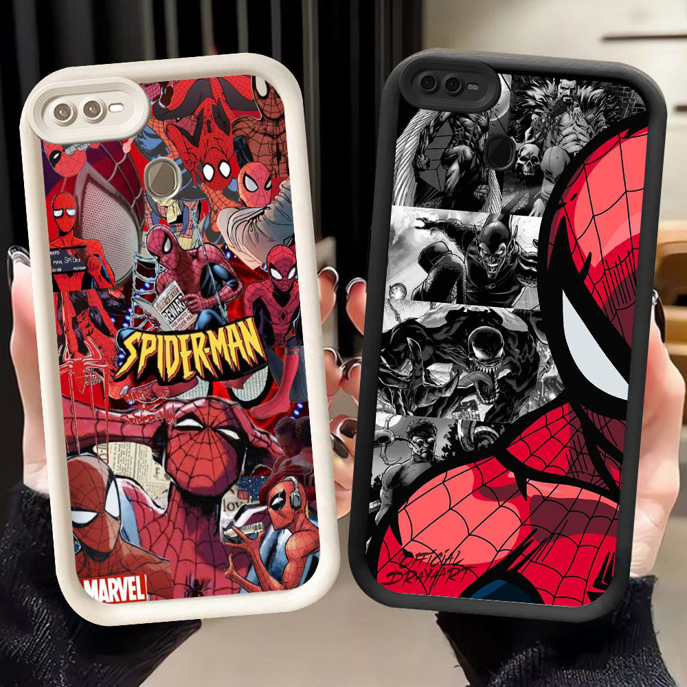 BM-29 Spider Poster Murah Casing HP TPU Anti Gores OPPO A7 A5S A12 A12s F7 F9 F25 Pro