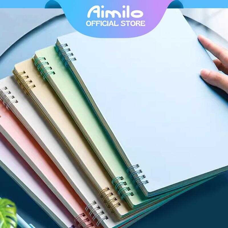 

[READY] Aimilo Notebook Koil 8 LubangYang Ditingkatkan Diary Jurnal Catatan Note Stiker Buku Tulis Aesthetic Sekolah