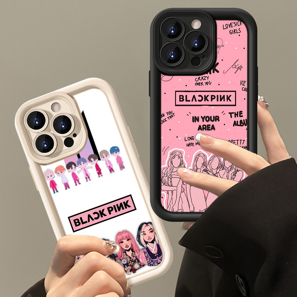 CC14 BLACKPINK untuk itel S26 Ultra S23 A70 P55 P65 A80 A90 A50 City 100 4G 5G Casing hp Softcase Ca