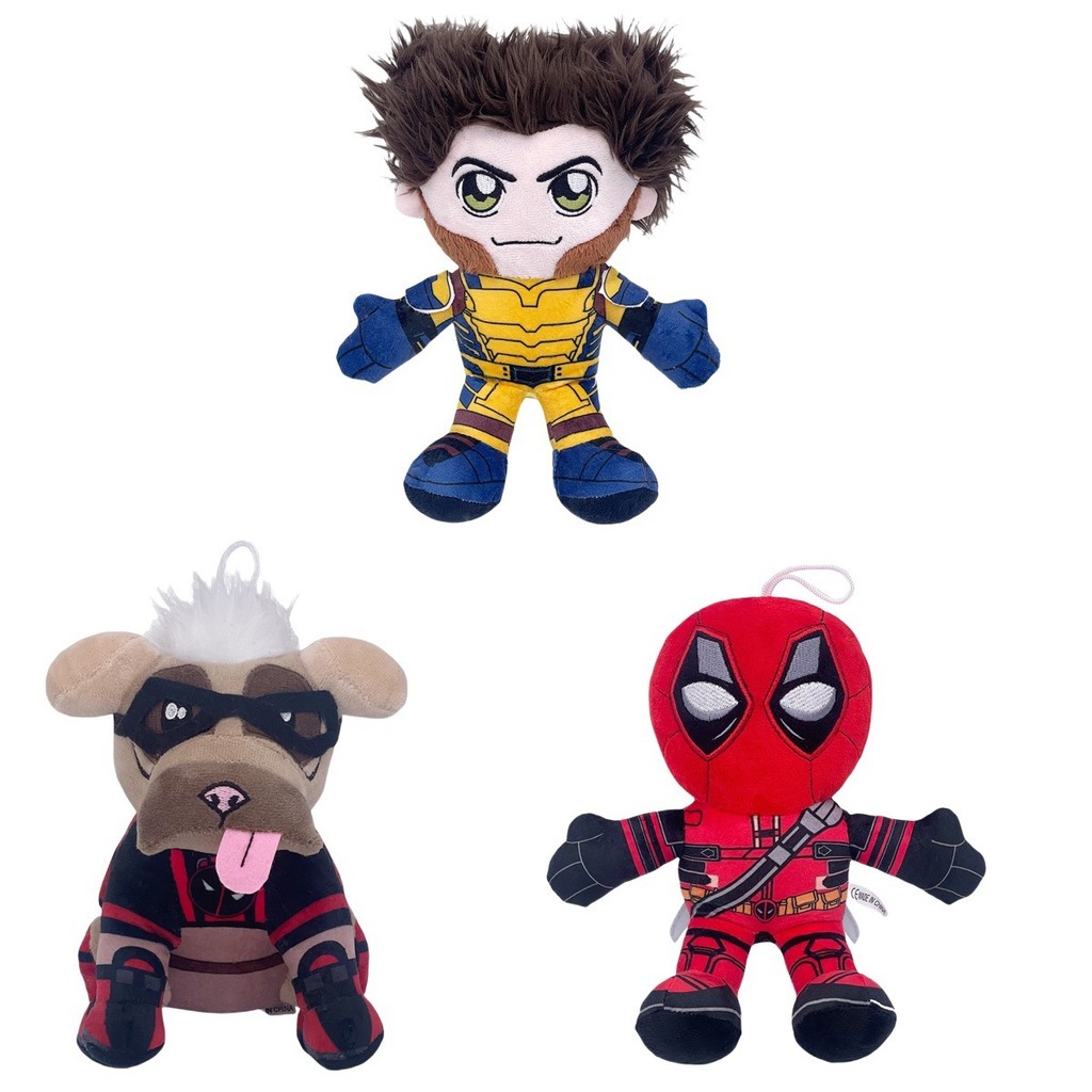 Boneka Lucu DOGPOOL Baru, Mainan Anjing Deadpool, Merchandise Film, Boneka Plush Import