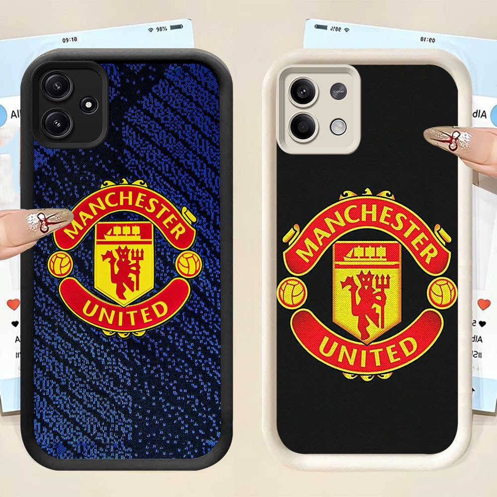 YS-10 Manchester United Soft Silicone Casing untuk Xiaomi Redmi Note 12 13 14 Pro
