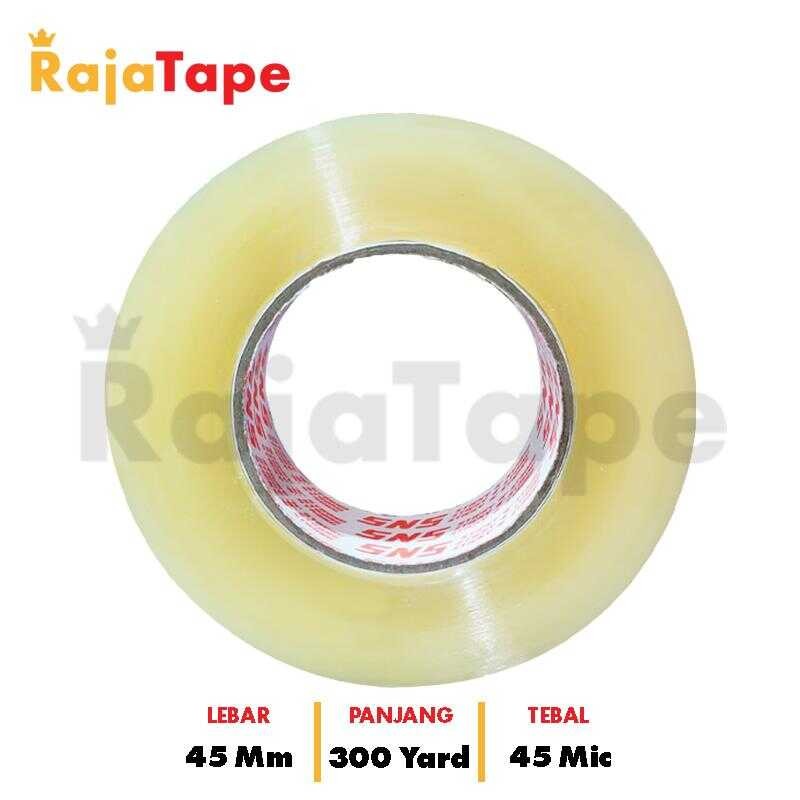 

Lakban Bening / Coklat 300 Yard Mm x 45 Mic Sticky N Strong (SNS)