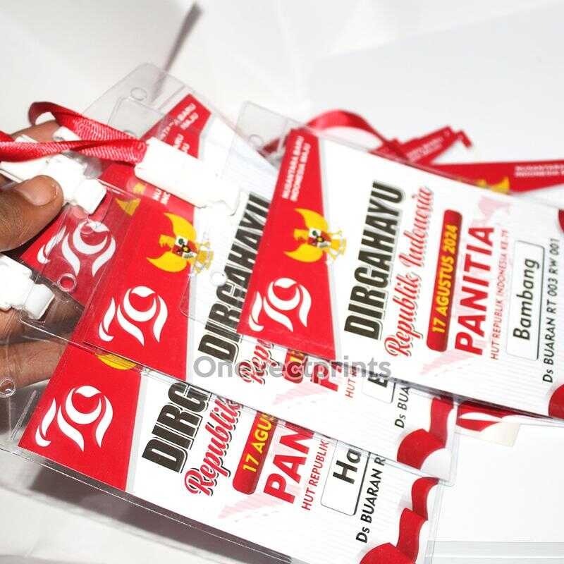 

17 , name tag // id card panitia agustusan