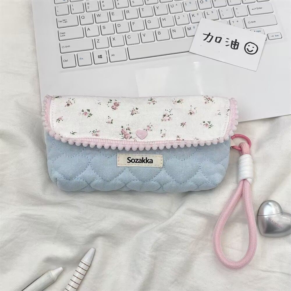 

Hadiah bernilai tinggi untuk awal musim sekolah Tas Penyimpanan Tenaga Bunga Manis Kapasitas Besar Portabel Penyimpanan Tas Pensil Fashionable