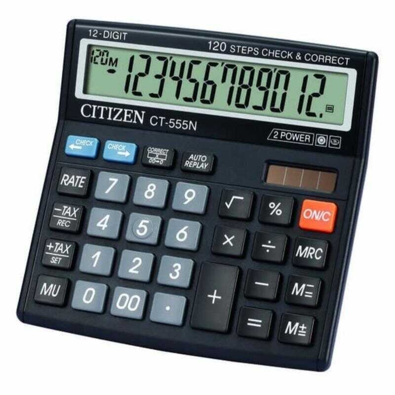 

CITIZEN 555N CHECK & CORRECT Kalkulator / Calculator CT 555 N