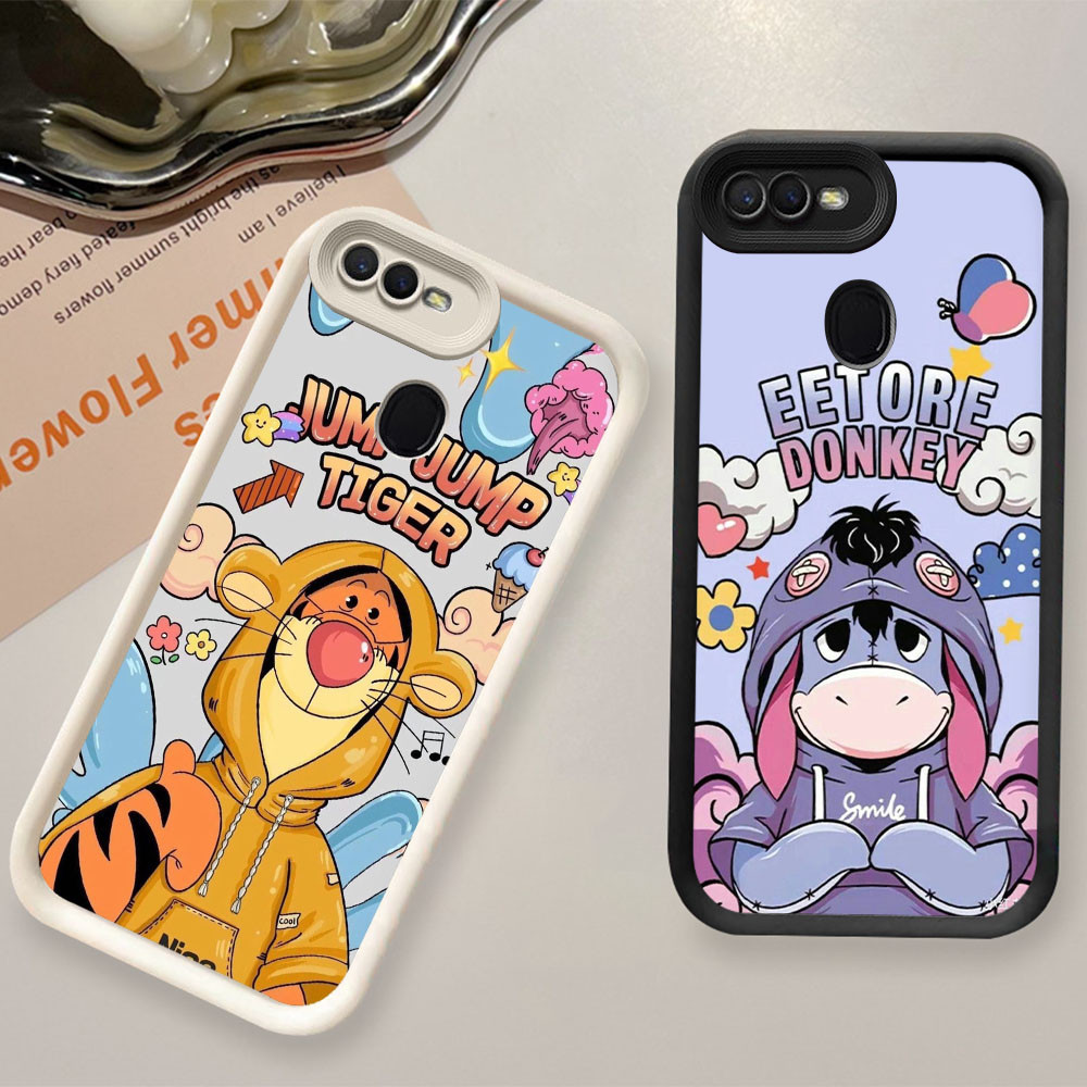 ST16 Eeyore Tiger Casing untuk OPPO A5S F5 A12 F9 A12s A7 F7 A11K 2018 Pro Kasus Ponsel
