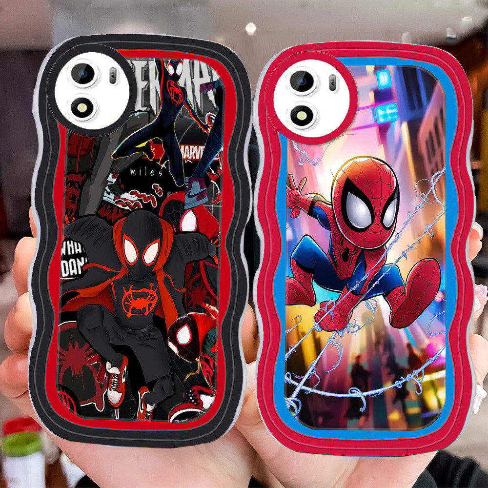 D-78 Spiderman Transparan Casing untuk VIVO Y15a Y01 Y15s Y01a Case