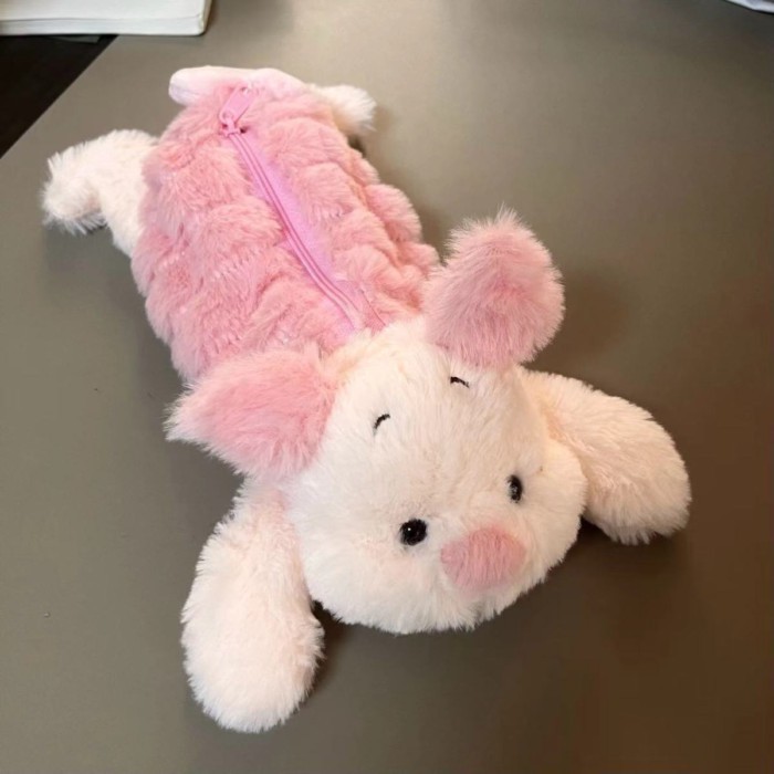Tas Penyimpanan Kotak Pena Berbentuk Boneka Mewah Keledai Eeyore Kartun Lucu Tas Penyimpanan Alat Tu