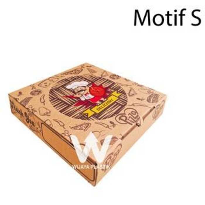 

[10 Pcs] Box Pizza (S) 20x20 (Polos & Motif) --- @10 | E FLUTE dus kemasan kardus corrugated 20 tebal kokoh ekonomis