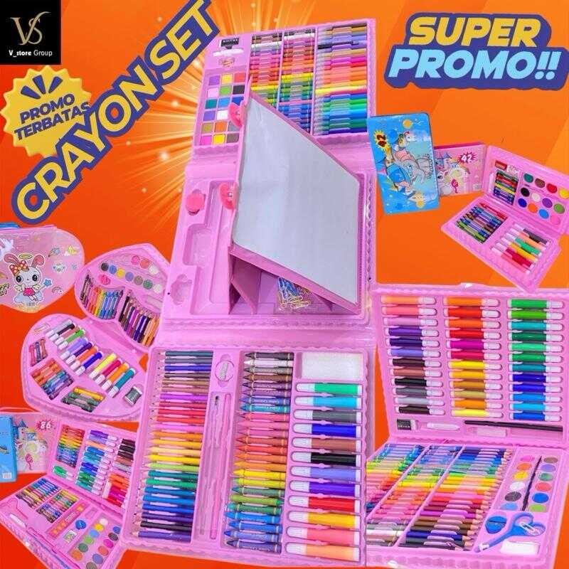 

SET 208/ 150/ 86/68/42 KOMPLIT CRAYON WARNA GAMBAR Alat Kids