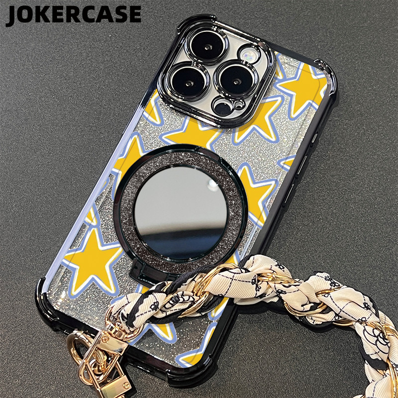 Case Oppo A3x A16 A17 A38 A57 A60 Braket Cermin Untuk Casing Oppo A54 A5 2020 A76 A96 Oppo F7 F11 A3