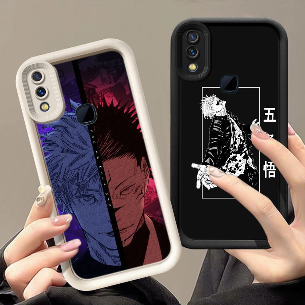 Softcase Casing Untuk Vivo Z1 S1 Pro V50 Lite V19 NEO Silikon Matte Ponsel Case Casing KK82 Jujutsu 