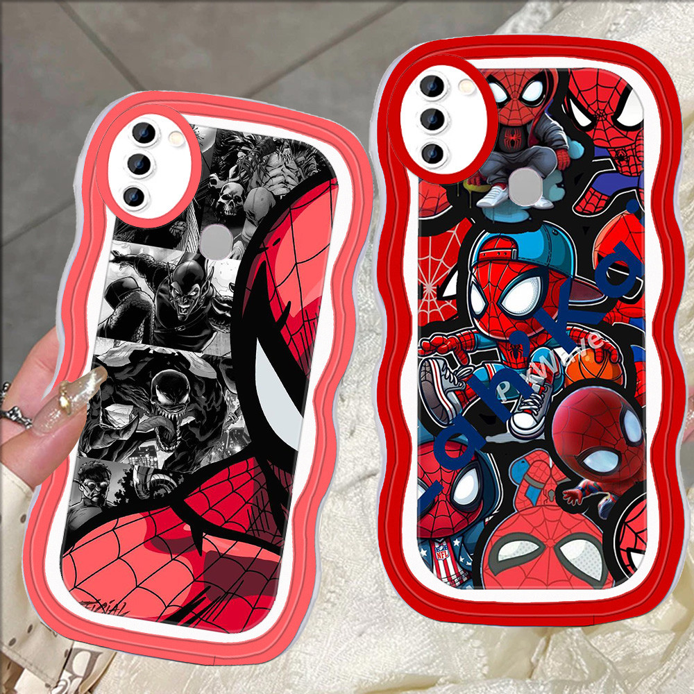 D-37 Spider-man Transparan Casing untuk Samsung A20S A10S A11 A10 M10 M20 M11 A21S A20 Case