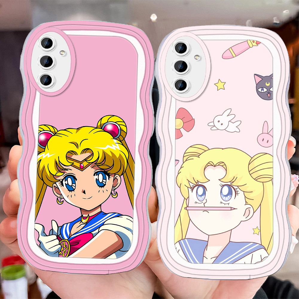D-21 Anime Sailor Moon Transparan Casing untuk Samsung A52S A72 A33 A52 A53 A13 A32 A23 5G Case