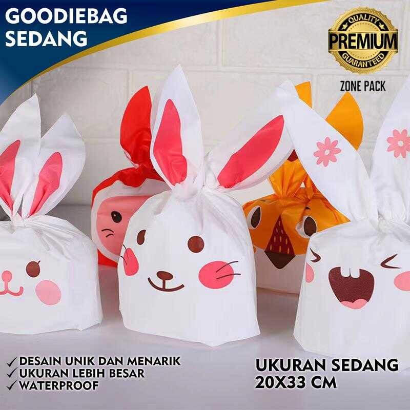 

[10 PCS ] GoodieBag Sedang 33x20 CM Hampers Plastik Snack | Bingkisan Hadiah Ulang Tahun