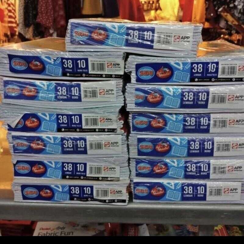 

(Ecer )BUKU TULIS SIDU 38 & 58 Lembar