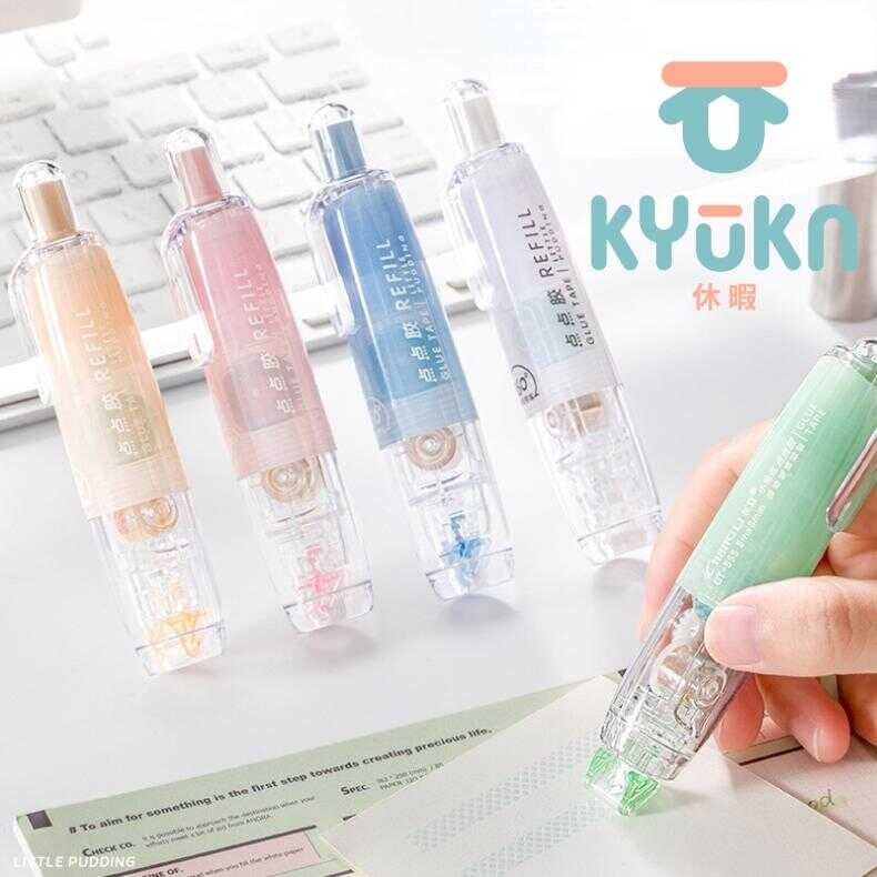 

Glue Adhesive Roller Tape 2 sisi Lem Kertas KYUKA